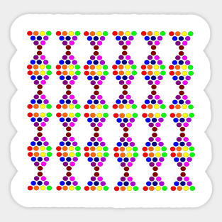 Colourful circles pattern Sticker